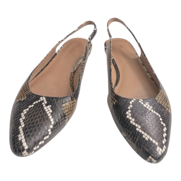 Madewell Margot Flats Brown
Leather Snake Multi Print Slingback
Shoes Size 7 - Picture 5 of 12